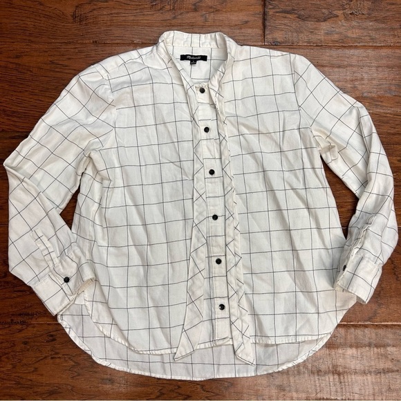 Madewell Flannel Tie-Neck Shirt - Picture 6 of 10